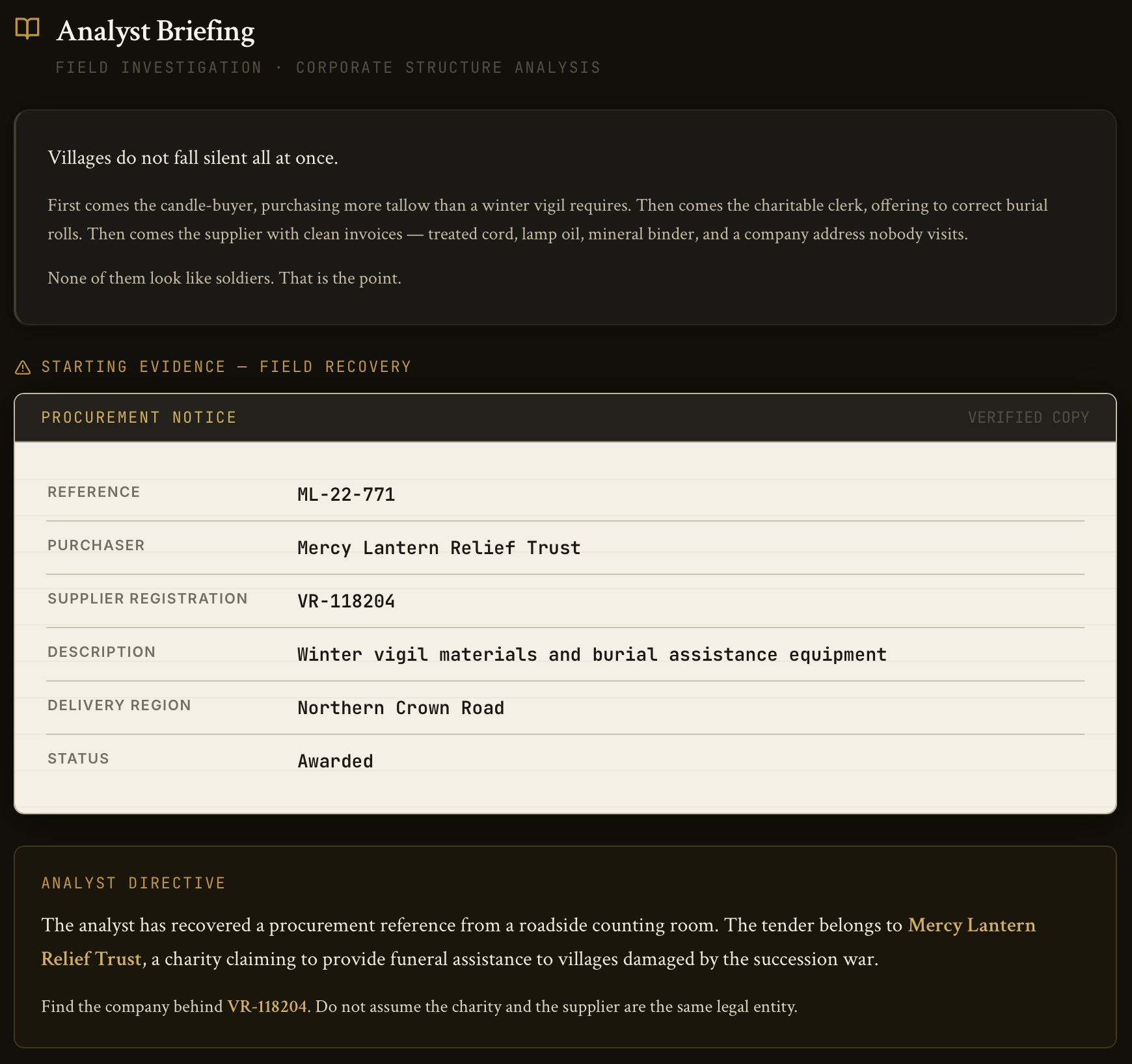 Analyst Briefing